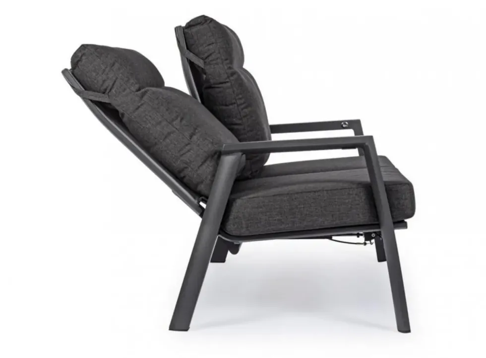 Fauteuil inclinable KLEDI - Anthracite - BIZZOTTO