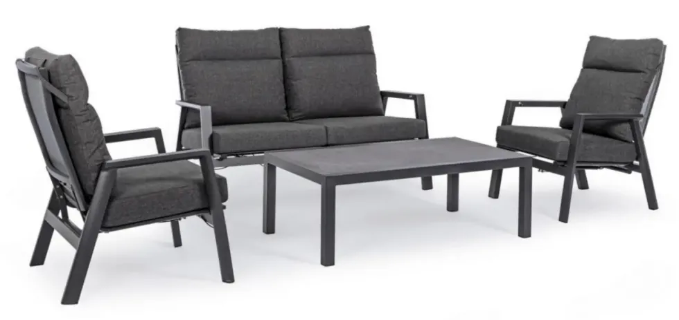 Fauteuil inclinable KLEDI - Anthracite - BIZZOTTO