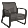 Fauteuil lounge aluminium gris, PROLOISIRS quenza ii - graphite