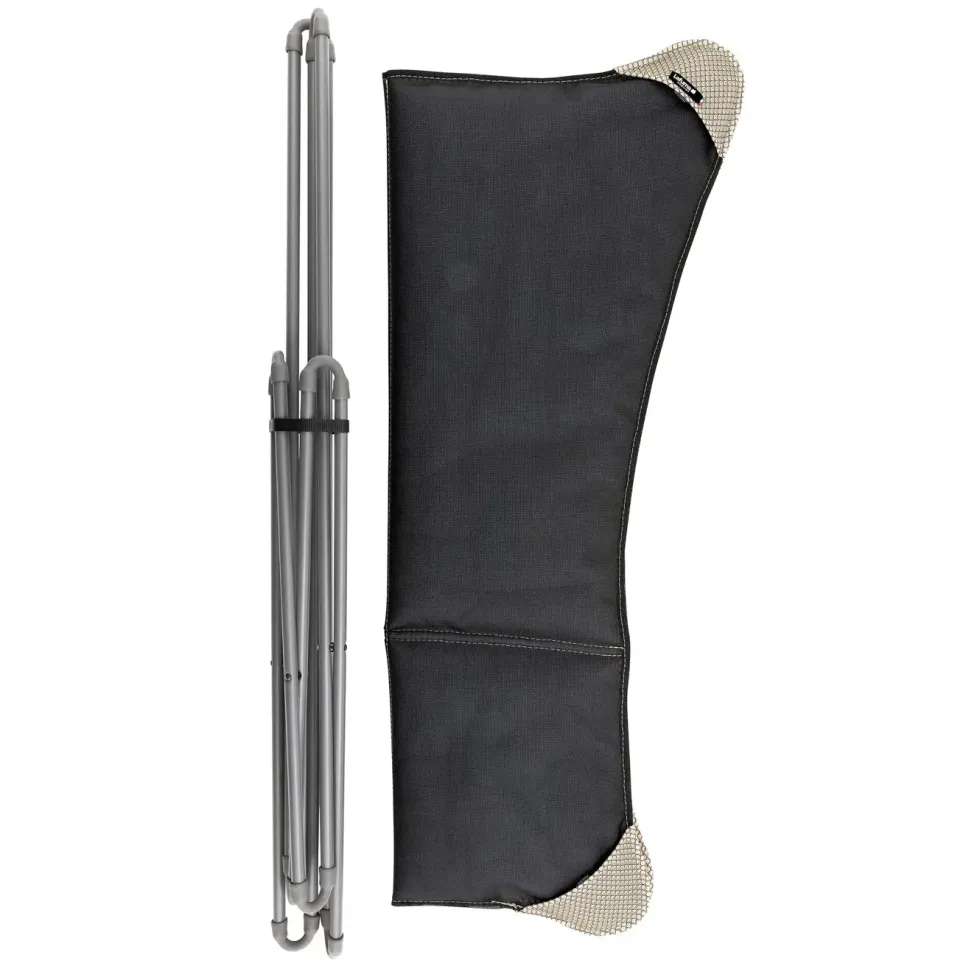 Fauteuil pliable en tube acier et toile Moka Lafuma Pop up XL BeComfort - 91 x 83 x 87 cm