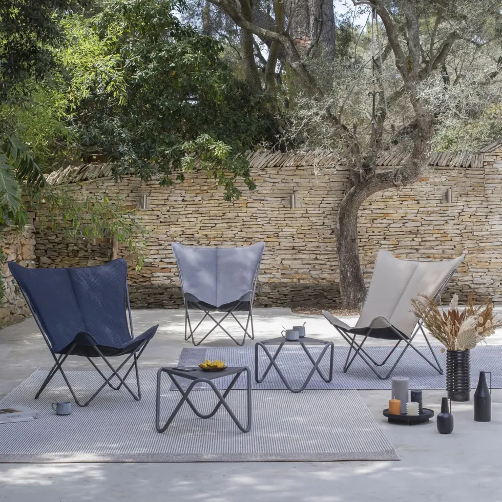 Fauteuil pliable en tube acier et toile Moka Lafuma Pop up XL BeComfort - 91 x 83 x 87 cm