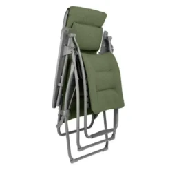 Fauteuil relax Futura BeComfort® tube titane coloris olive Lafuma Mobilier - 71 x 83 x 113 cm