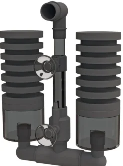 Filtre à air avec mousses et chambre de filtration biologique pour petit aquarium ou bac d'élevage coloris noir SuperFish - Taille S