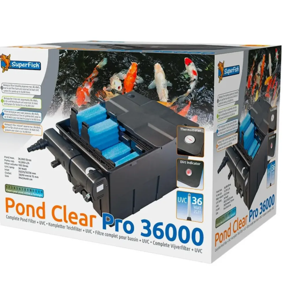 Filtre pour bassin spécifique Pond Clear Pro 36 000 - SUPERFISH BASSIN