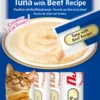 Friandise en crème pour chat thon et bœuf Inaba Ciao Churu - 4 x 14 g