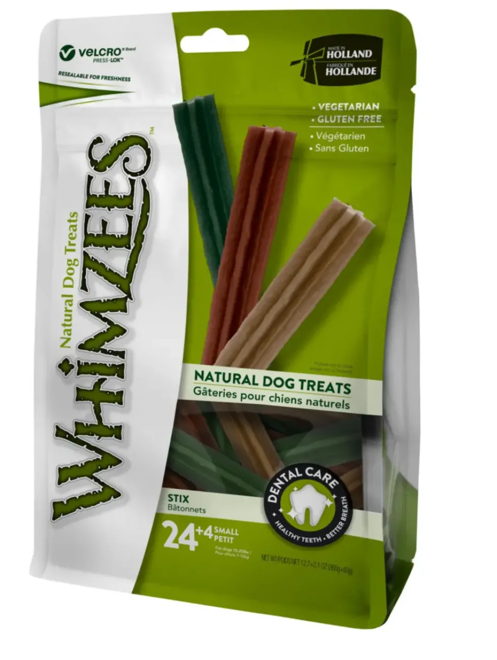 Friandise pour chien Whimzees Stix S en sachet de 420 gr