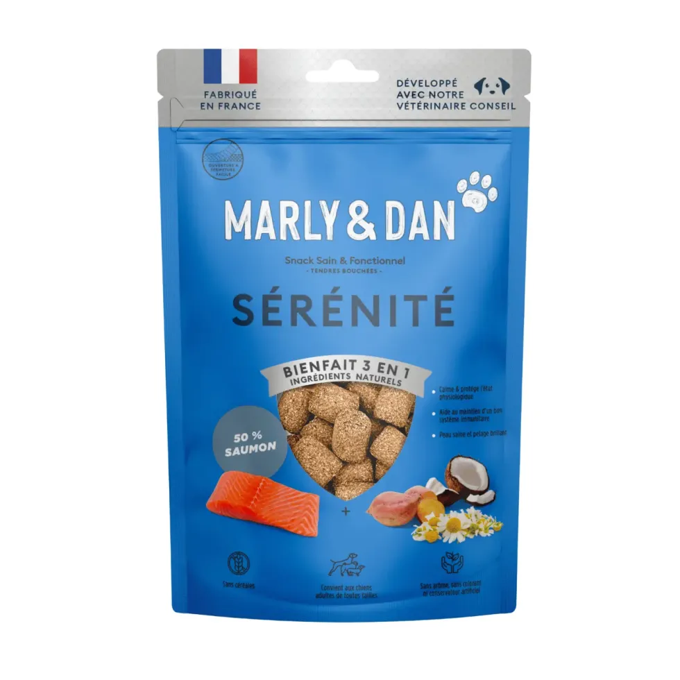 Friandises pour chien tendres bouchées sérénité Marly & Dan - 50 g