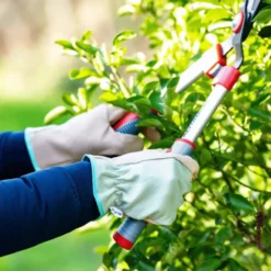 Gants de jardinage Frêne en cuir coloris vert