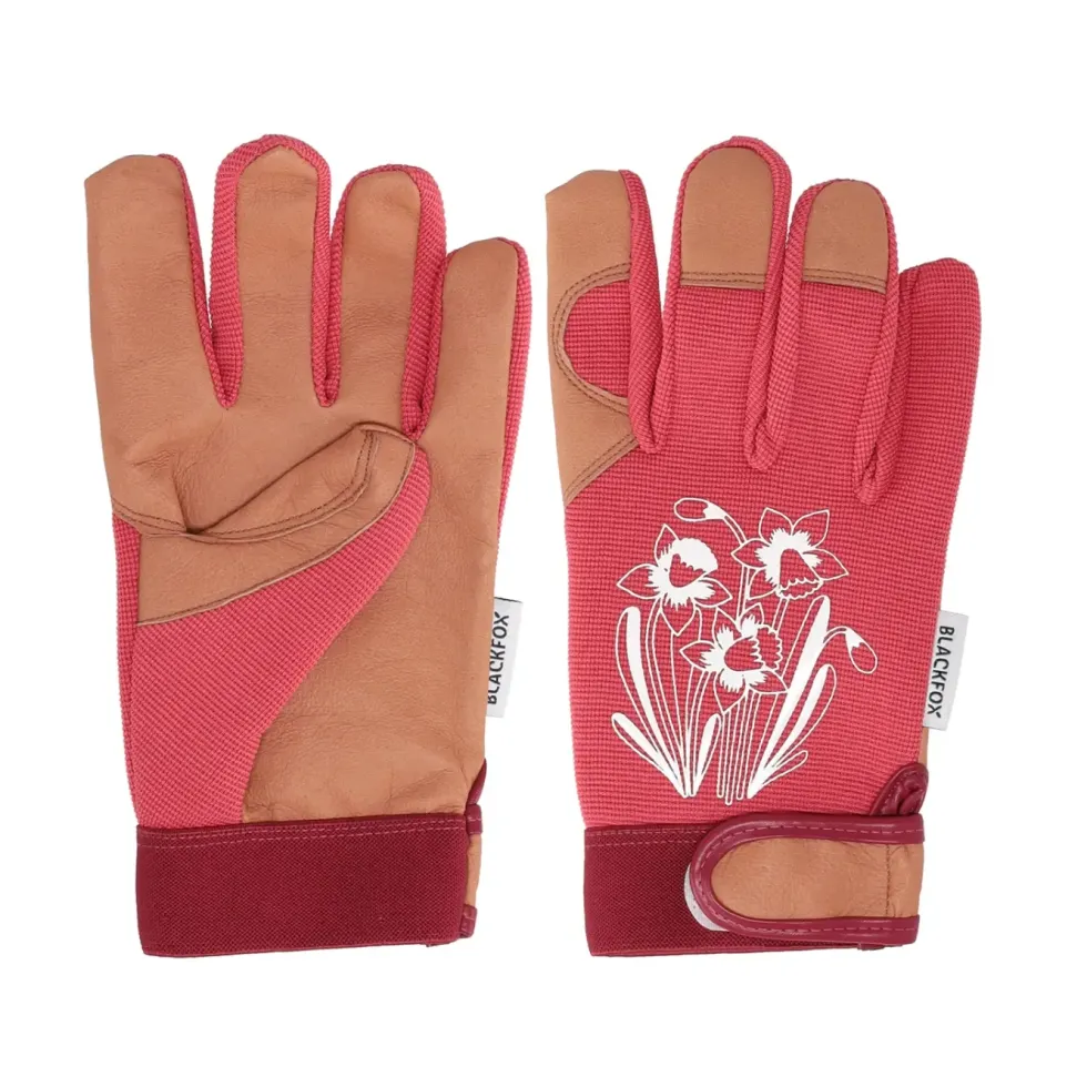 Gant Spring coloris rouge en maille polyester et cuir Blackfox - taille 7