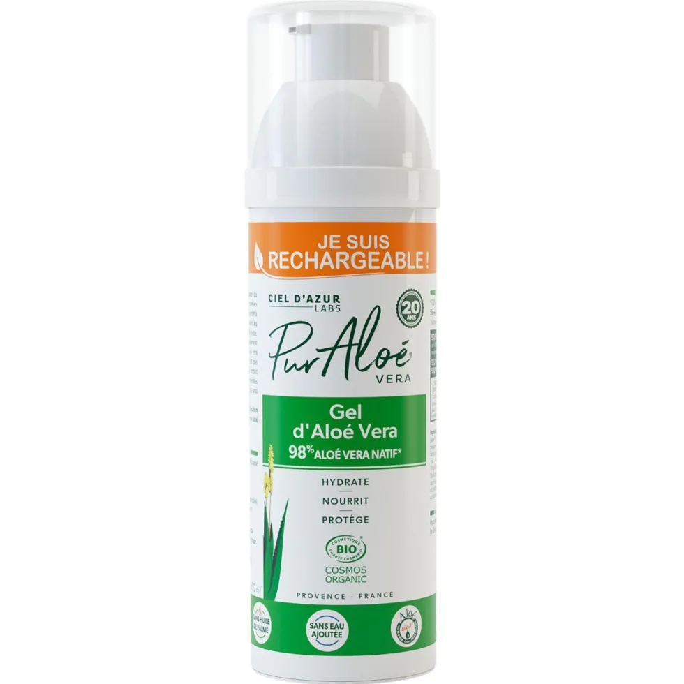 Gel natif externe 98 % Aloé Vera bio et commerce équitable Pur Aloé - 250 ml