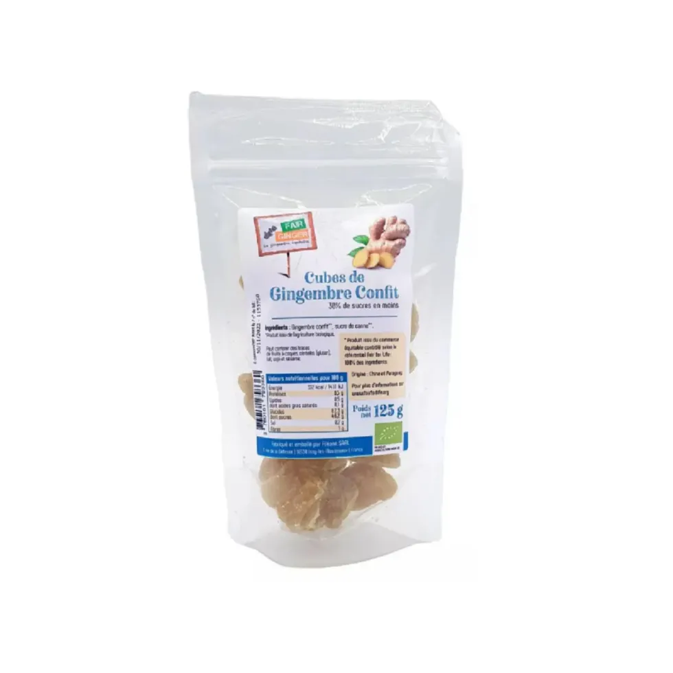 Gingembre confit allégé bio Fair Ginger - 125 g