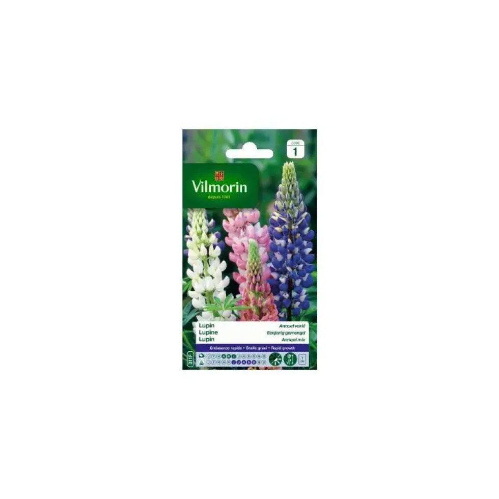 Graines de Lupin annuel varié Vilmorin - graines à semer