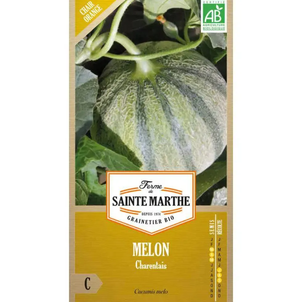 Graines de melon charantais Ferme de Sainte Marthe - graines à semer