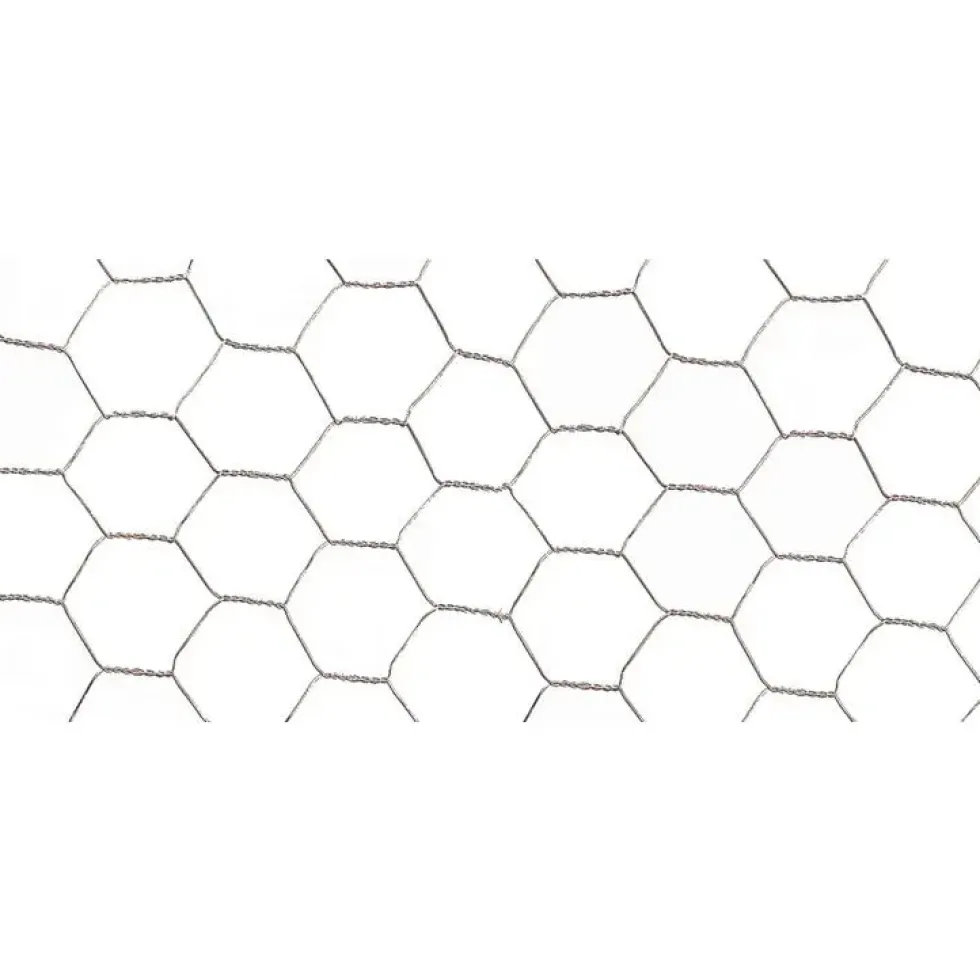 Grillage Galvanex maille hexagonale 1,3 cm Acier galvanisé Gris L2,50 m x H100 cm