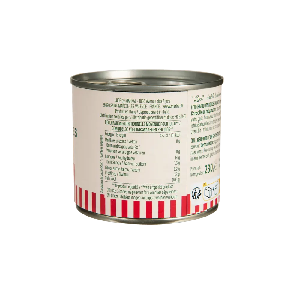 Haricot rouge bio Luce - 3 x 200 g