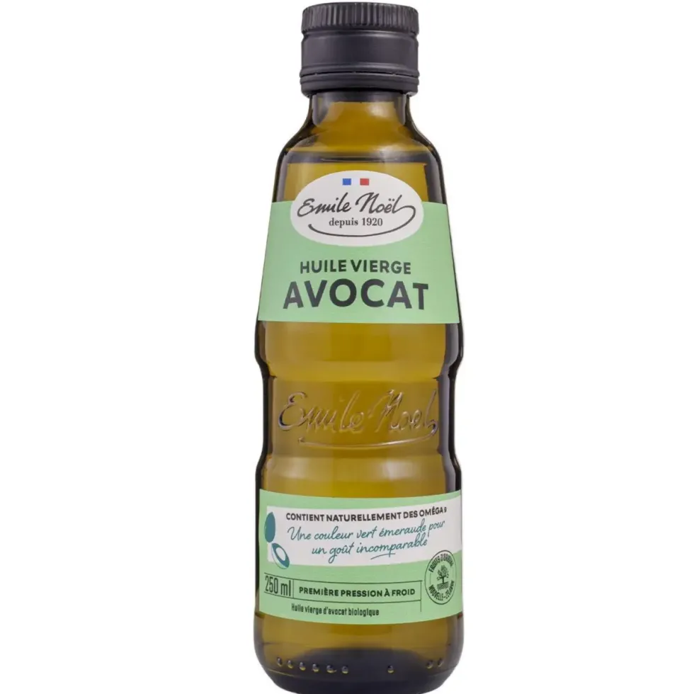 Huile d’avocat de Nouvelle Zélande bio en bouteille de 25 cl