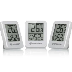 Indicateur de température et d’humidité blanc Bresser ClimaTemp Hygro - 4,5 x 5,8 x 1,3 cm