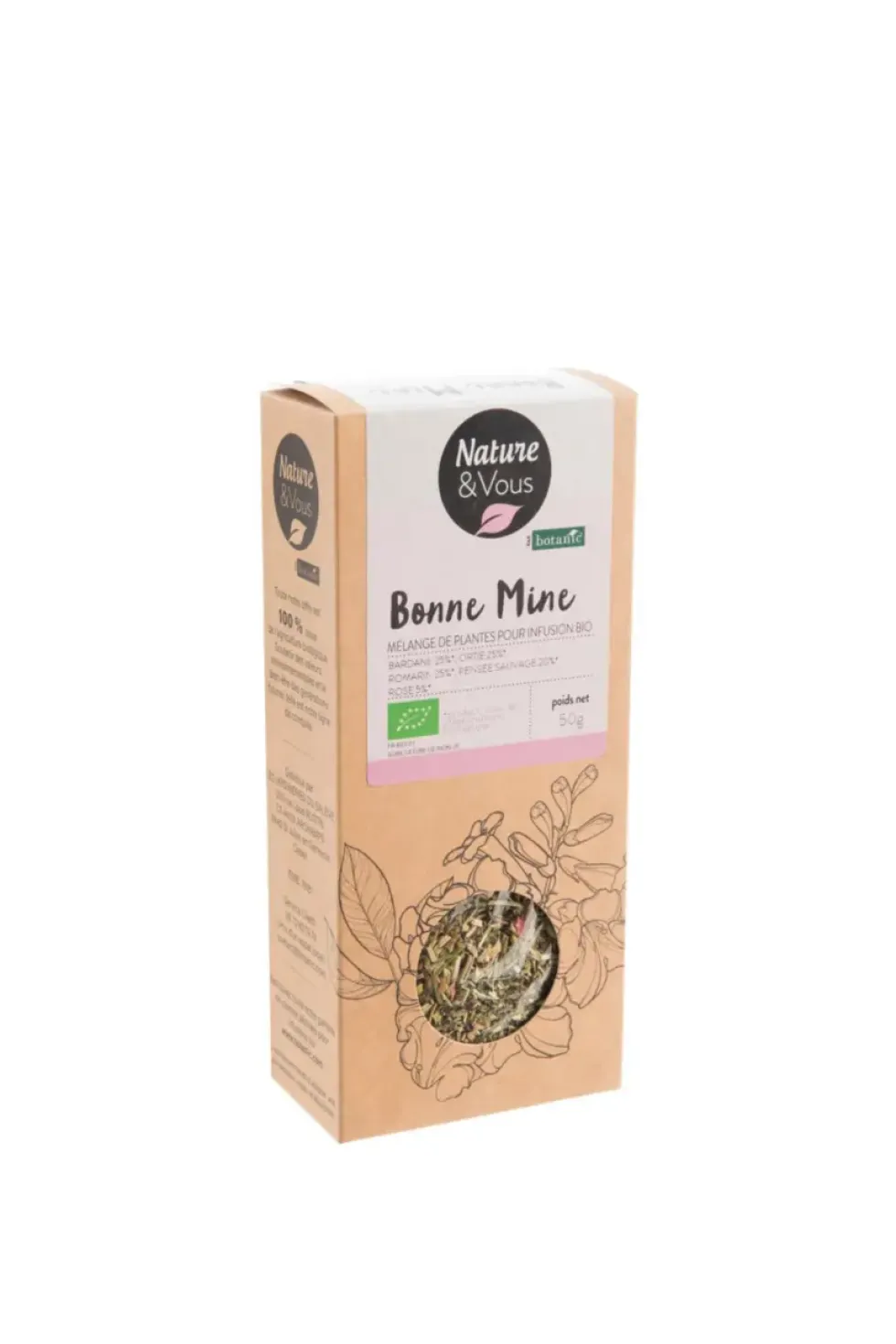 Infusion bio mélange bonne mine Nature & Vous – 50 g