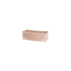 Jardinière contemporaine en terre claire - 21 x 12 x 12 cm