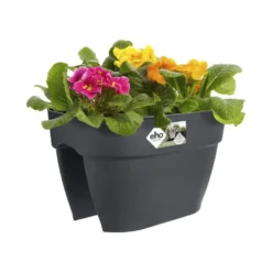 Jardinière flower bridge en plastique recyclé Elho Viba Campana - 22 x 26 x 39 cm Anthracite