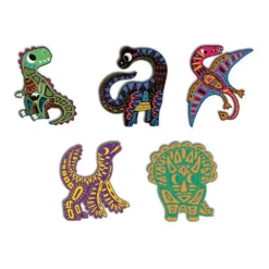 Jeu créatif Scratch art dinosaures silhouettes – Dès 5 ans