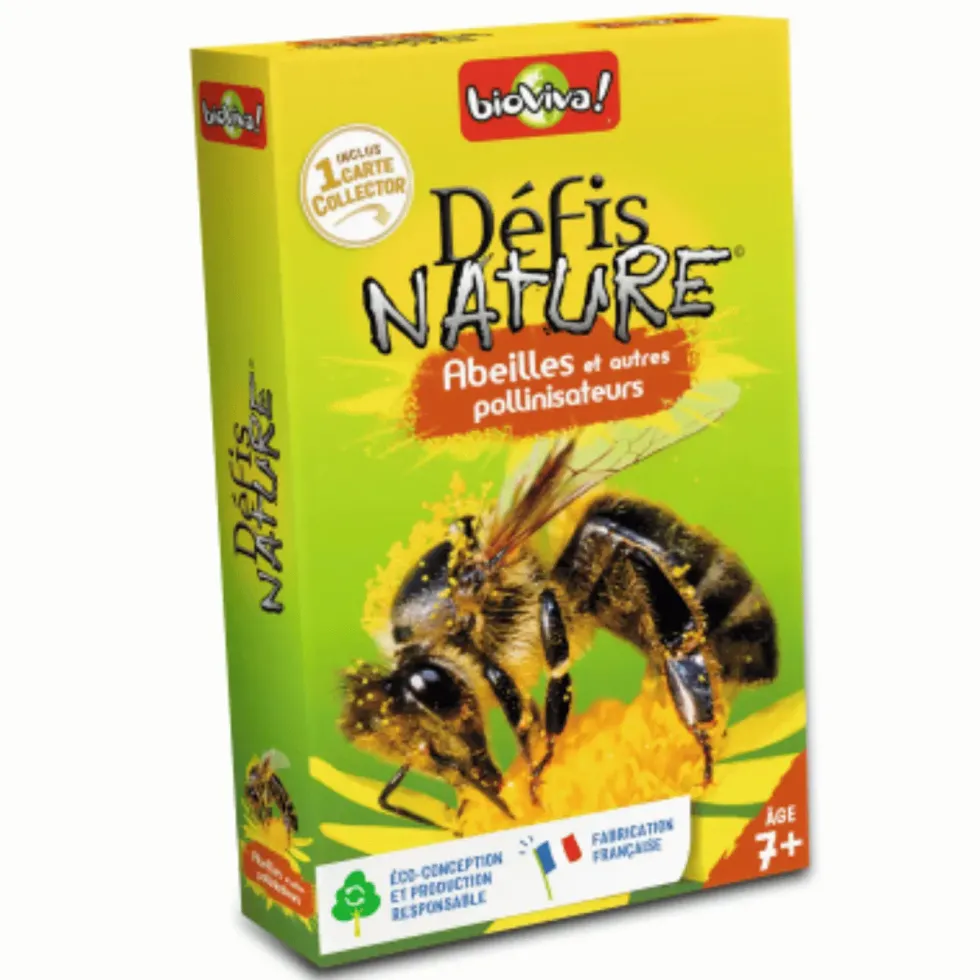 Jeu de cartes Défis Nature Abeilles et autres pollinisateurs aux Éditions Bioviva