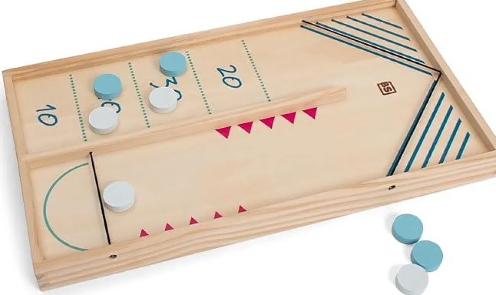 Jeu de palet à fronde et hockey en bois BS Toys