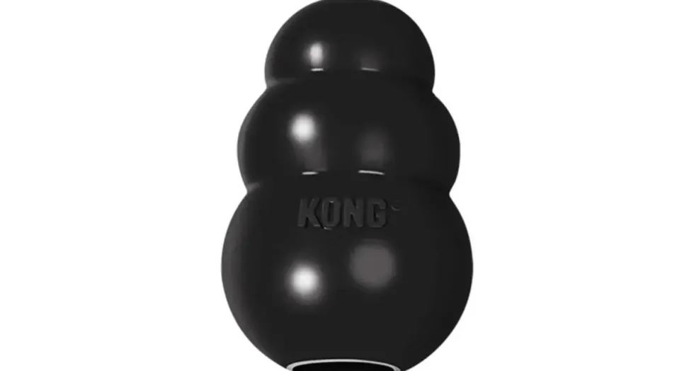 Jouet Chien Kong 10cm Xtrem large noir
