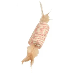 Jouet à griffer pour chat coloris rose Bobby Tube - 8 x 3,5 cm