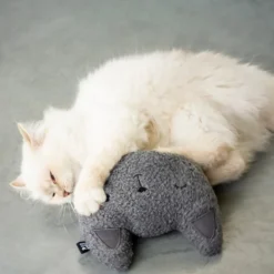 Jouet pour chat coloris gris coussin à remplissage d'herbes Happy Cat D&D Home Zoran - 19 x 5 x 16 cm
