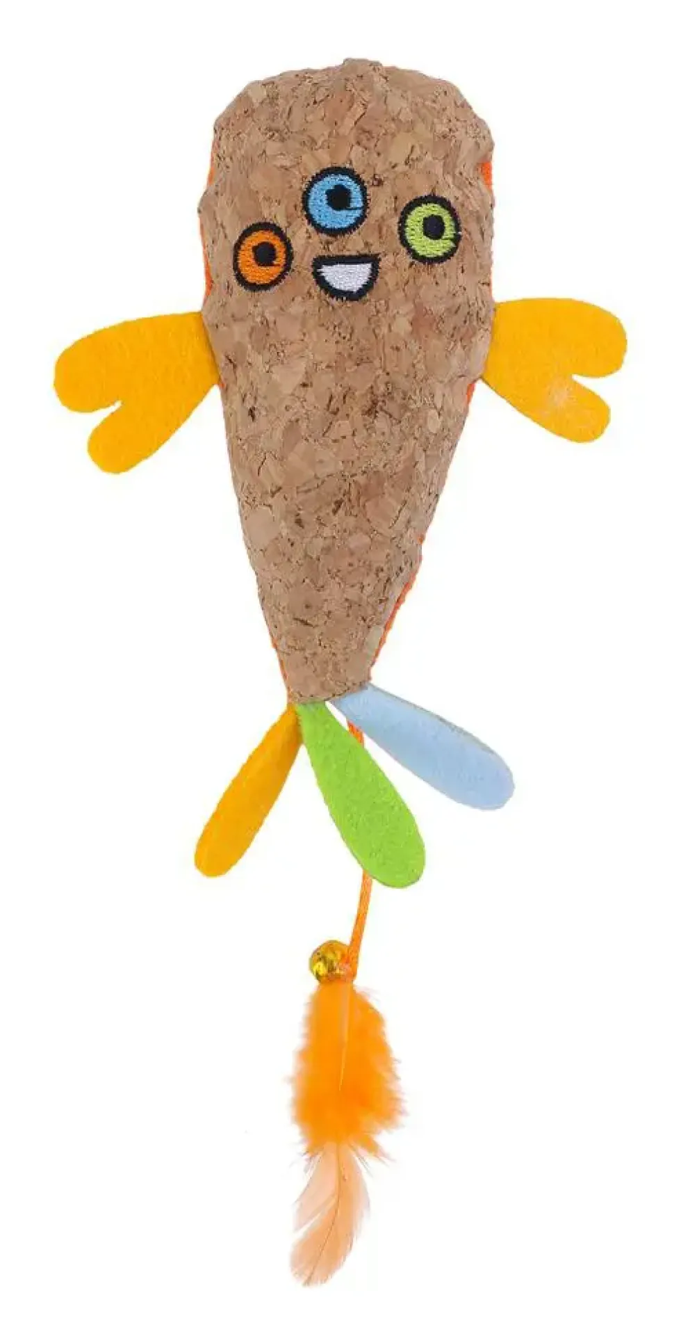 Jouet pour chat coloris multicolore Wouapy Stranger Le Joyeux - 15 x 9,5 x 3 cm