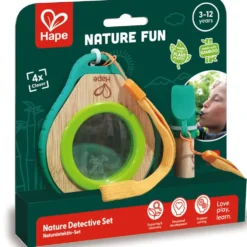 Kit de détective de la nature en bambou Hape à partir de 5 ans - 15 x 15 x 3,6 cm