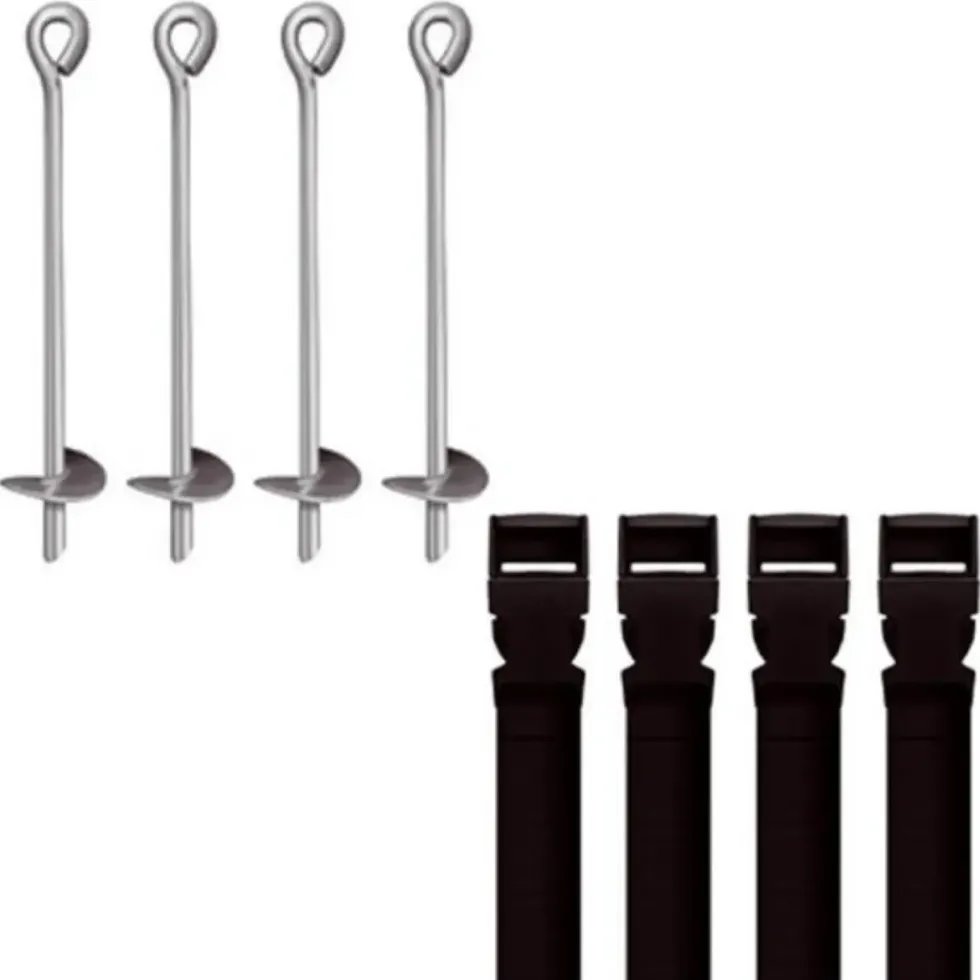 Kit de scellements 4 piquets pour trampolines Trigano