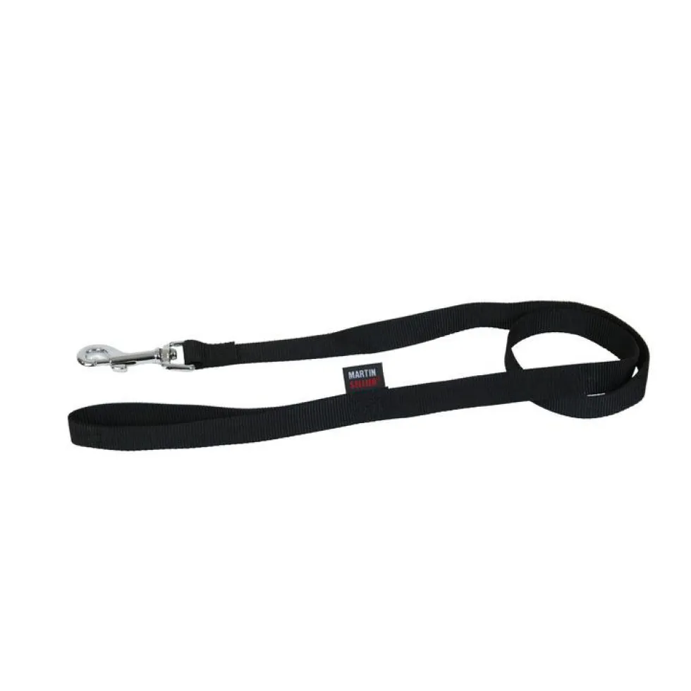 Laisse Nylon Uni pour chat coloris noir - 120 cm