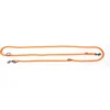 Laisse ronde 3 positions coloris orange - 1,3x190 cm