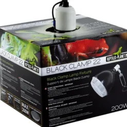 Lampe pour vivarium Reptile Planet Black Clamp 22 - Ø 22 x H 24,5 cm