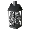 Lanterne Calypso coloris noir en métal - 19 x 19 x 45 cm