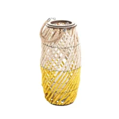 Lanterne dread bicolore petit modèle Ø 21 x H 42/54 cm