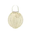 Lanterne solaire Damasque en métal beige à LED blanc Ø 22,5 cm