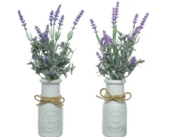 Lavande artificielle en pot - Ø 13 x H 32 cm