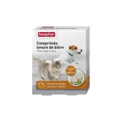 Levure de bière pour chien et chat. La boîte de 100 comprimés