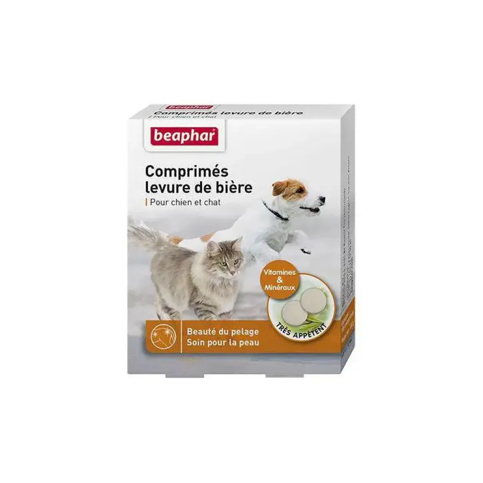 Levure de bière pour chien et chat. La boîte de 100 comprimés