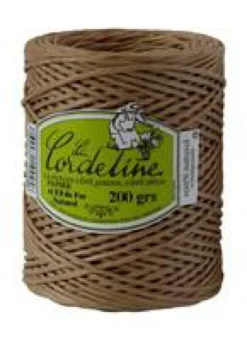 Lien d’attache papier + fil de fer couleur Châtaigne - 200 gr / 100 m