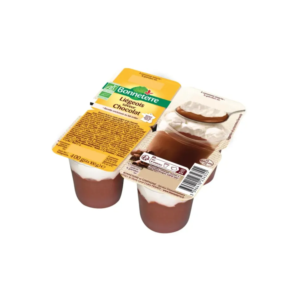 Liégeois saveur chocolat Bonneterre en pot 400 g