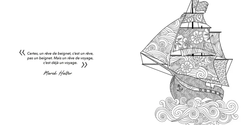 Livre de coloriage "Rêves en couleurs" aux Éditions Artemis