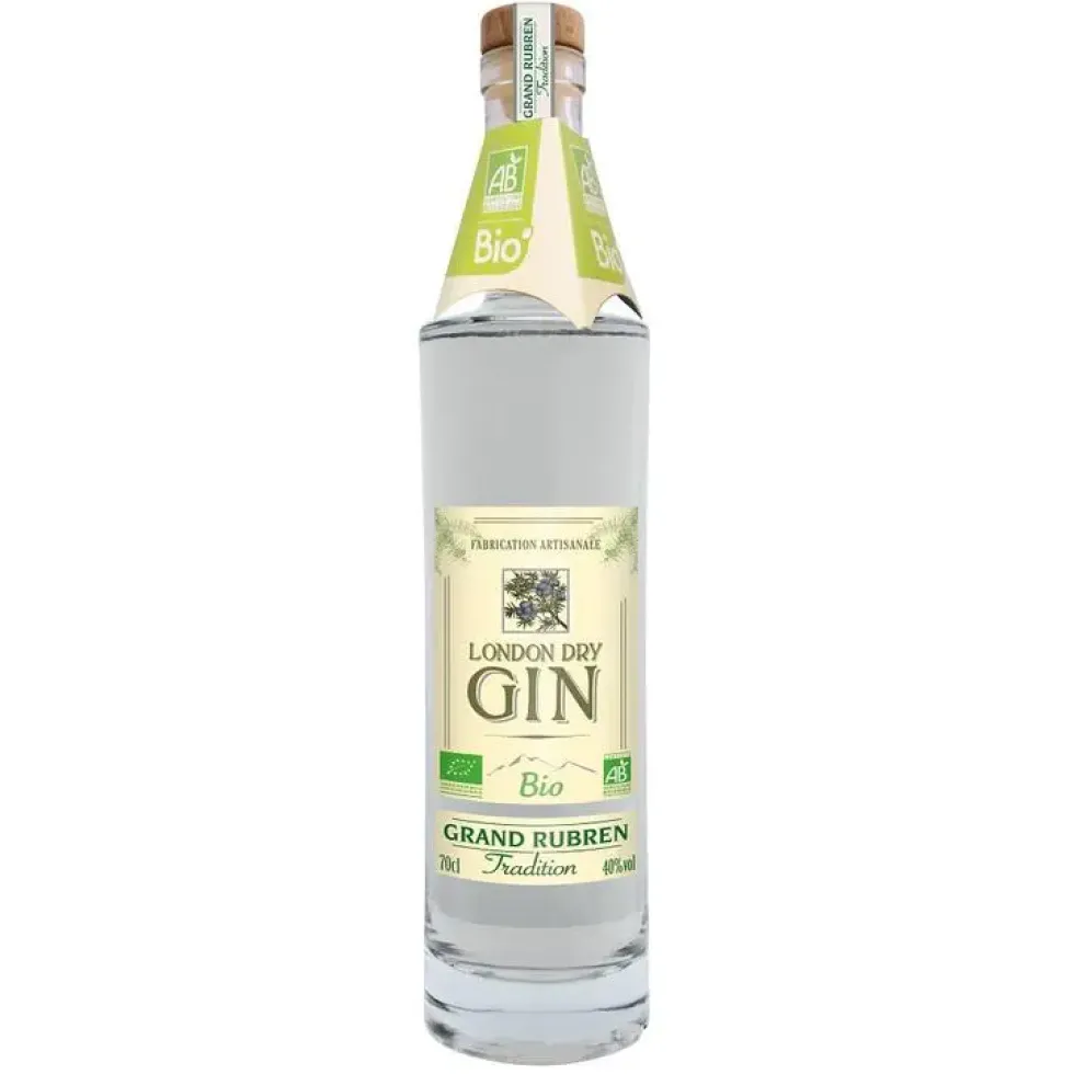 London dry gin bio Grand Rubren - 70 cl