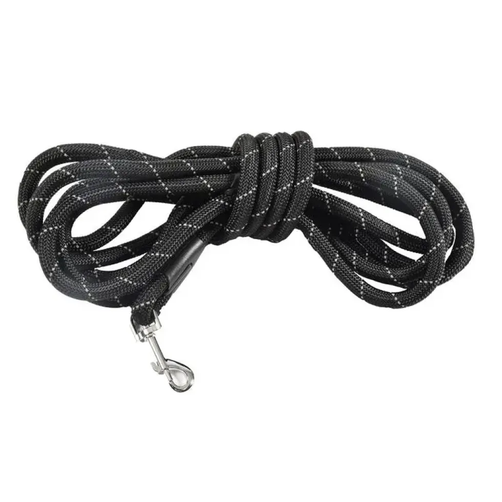 Longe ronde coloris noir Bobby - 10 m