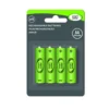 Lot de 4 piles AA - 5,05 x 1, 45 x 1,45 cm