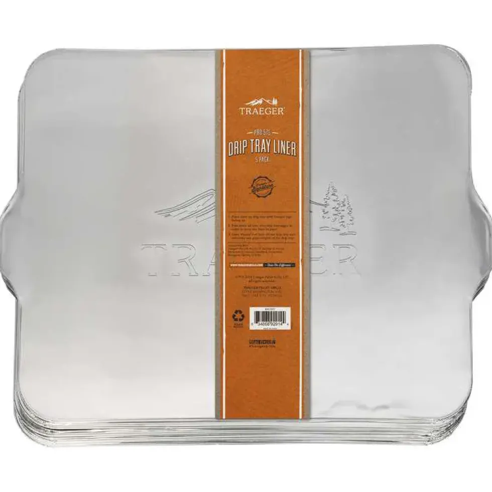 Lot de 5 plaques pour barbecue coloris gris en aluminium Traeger