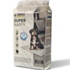 Lot de 10 tapis hygiéniques pour chien super nappy au charbon actif Crocy - 90 x 60 cm